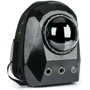 Milieuvriendelijke polyester huisdierrugzak voor kleine honden en katten – stijlvol dierenpatroon