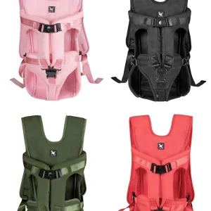 Ademende polyester hondendraagtas met verstelbare bandjes en veilige basis in bankstijl voor kleine honden