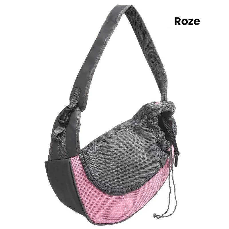 Ademende dierendraagtas met mesh-ontwerp met enkele schouder voor kleine huisdieren tot 6,5 kg - Afbeelding 7