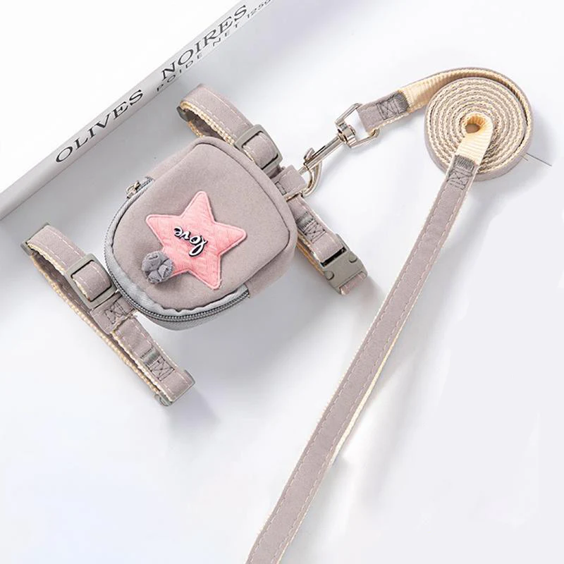 Schattig Hondentuigje met Rugzak Verstelbaar Duurzaam Nylon Ideaal voor Snoepjes Accessoires - Afbeelding 8