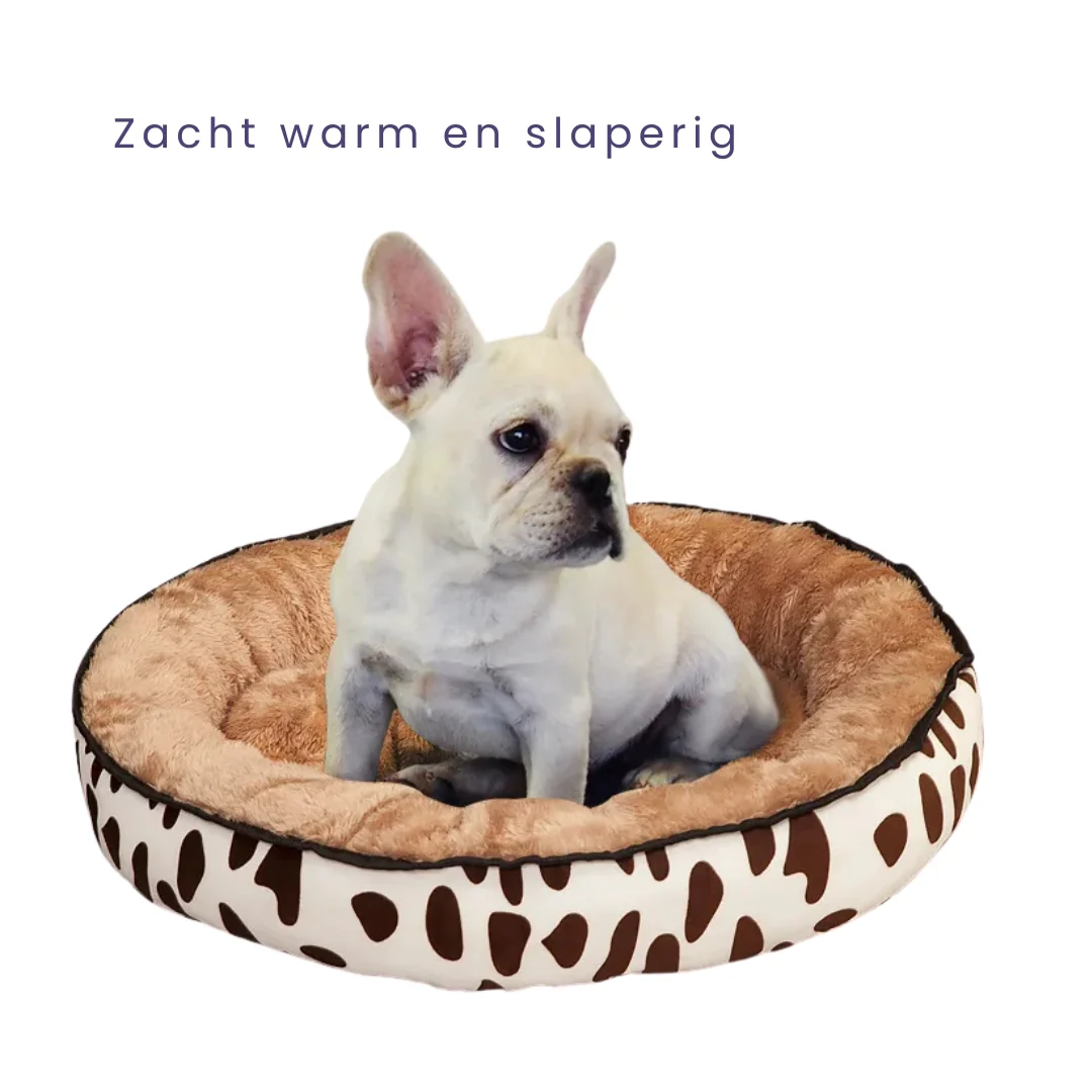 Zacht Hondenbed Rond Fleece - Afbeelding 5
