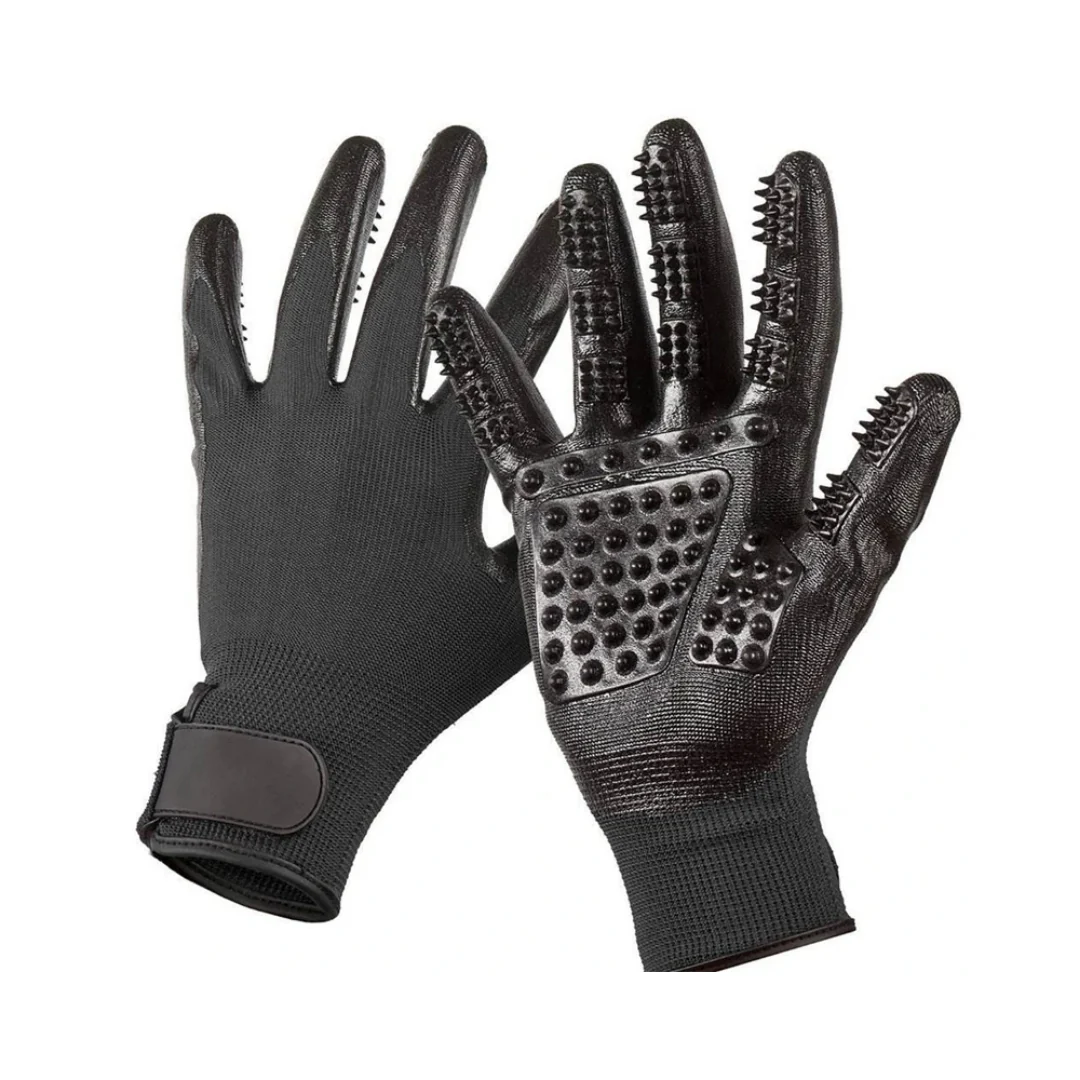 Verharingshandschoenen Huisdieren Efficiënte Ontharing Comfortabele Massage Veelzijdig Rubber Gemakkelijk Schoon te Maken - Afbeelding 2