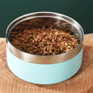 Roestvrijstalen anti-slip voerbak Duurzaam en morsbestendig Verkrijgbaar in verschillende maten en kleuren