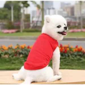 Zacht katoenen honden-T-shirts Effen mouwloos ontwerp, perfect voor de zomer XS-3XL