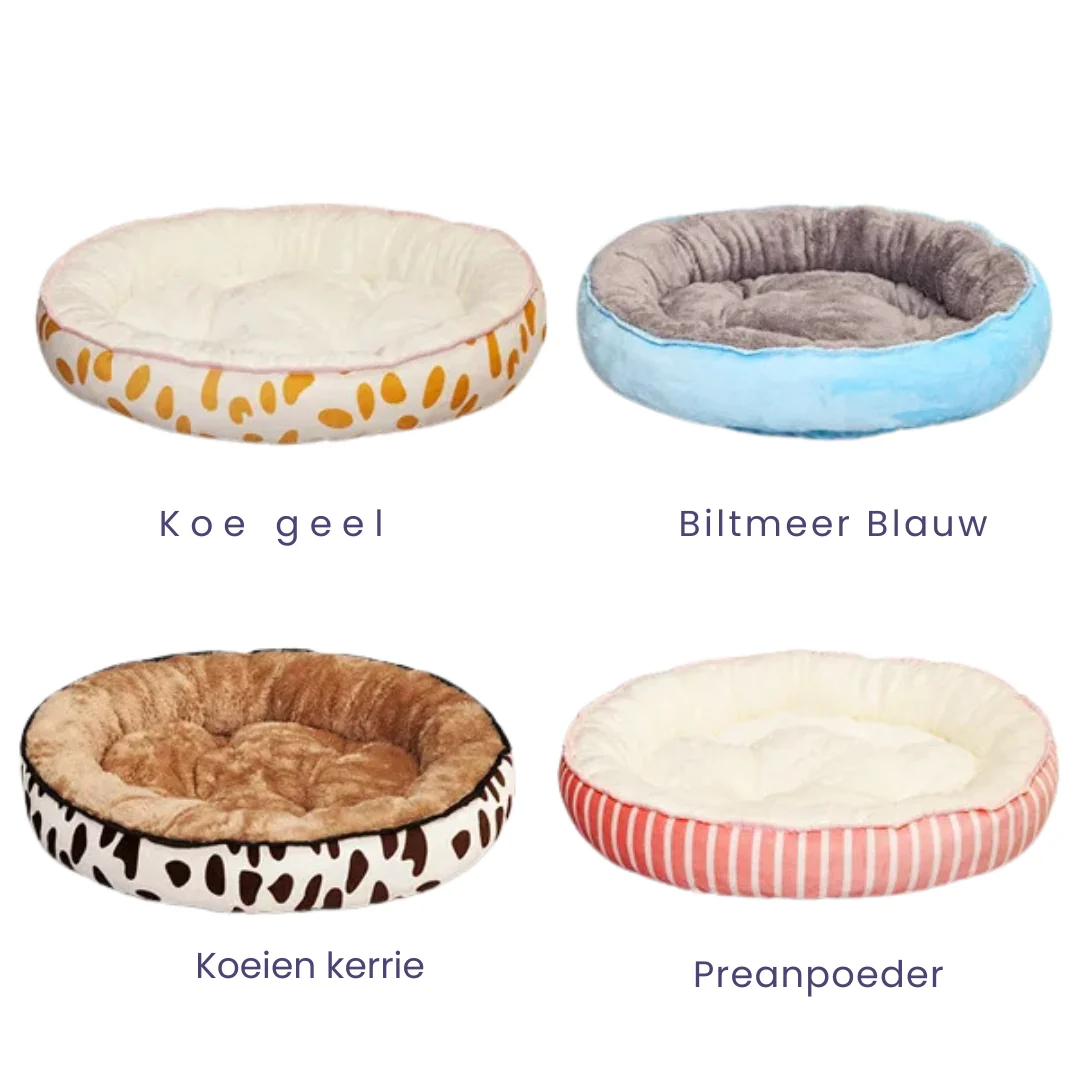 Zacht Hondenbed Rond Fleece - Afbeelding 6