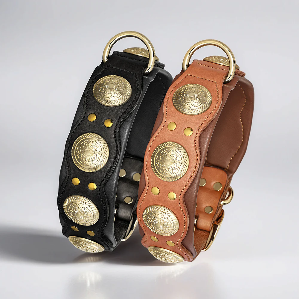 Leren Hondenhalsband Met Puntige Studs Modieus Duurzaam Verstelbaar Veilig Voor Middelgrote Tot Grote Honden - Afbeelding 7