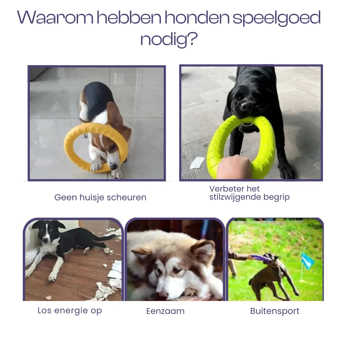 Onverwoestbaar sterk hondenring speelgoed - Afbeelding 6