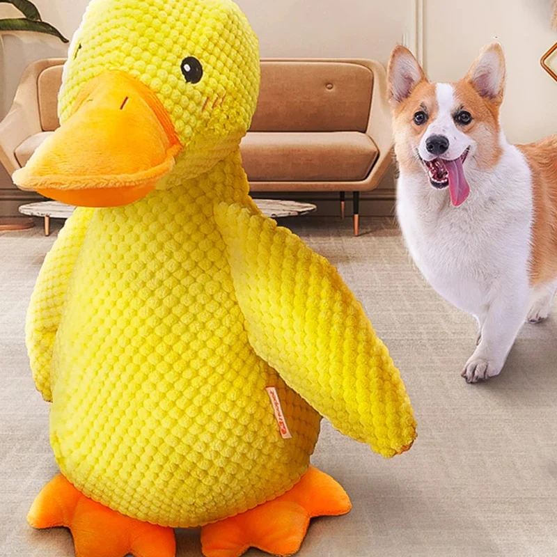 Rustgevend eendje voor honden - Vermindert angst en hyperactiviteit, duurzaam en zacht speelgoed - Afbeelding 7