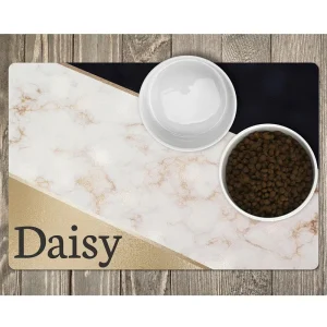 Gepersonaliseerde antislip voermat voor huisdieren - Waterdicht en synthetisch, gemakkelijk schoon te maken - PU-materiaal S/M/L/XL