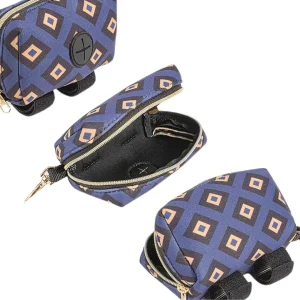 Draagbare Canvas Poepzakdispenser voor Huisdieren Waterbestendig en Stijlvol Ontwerp