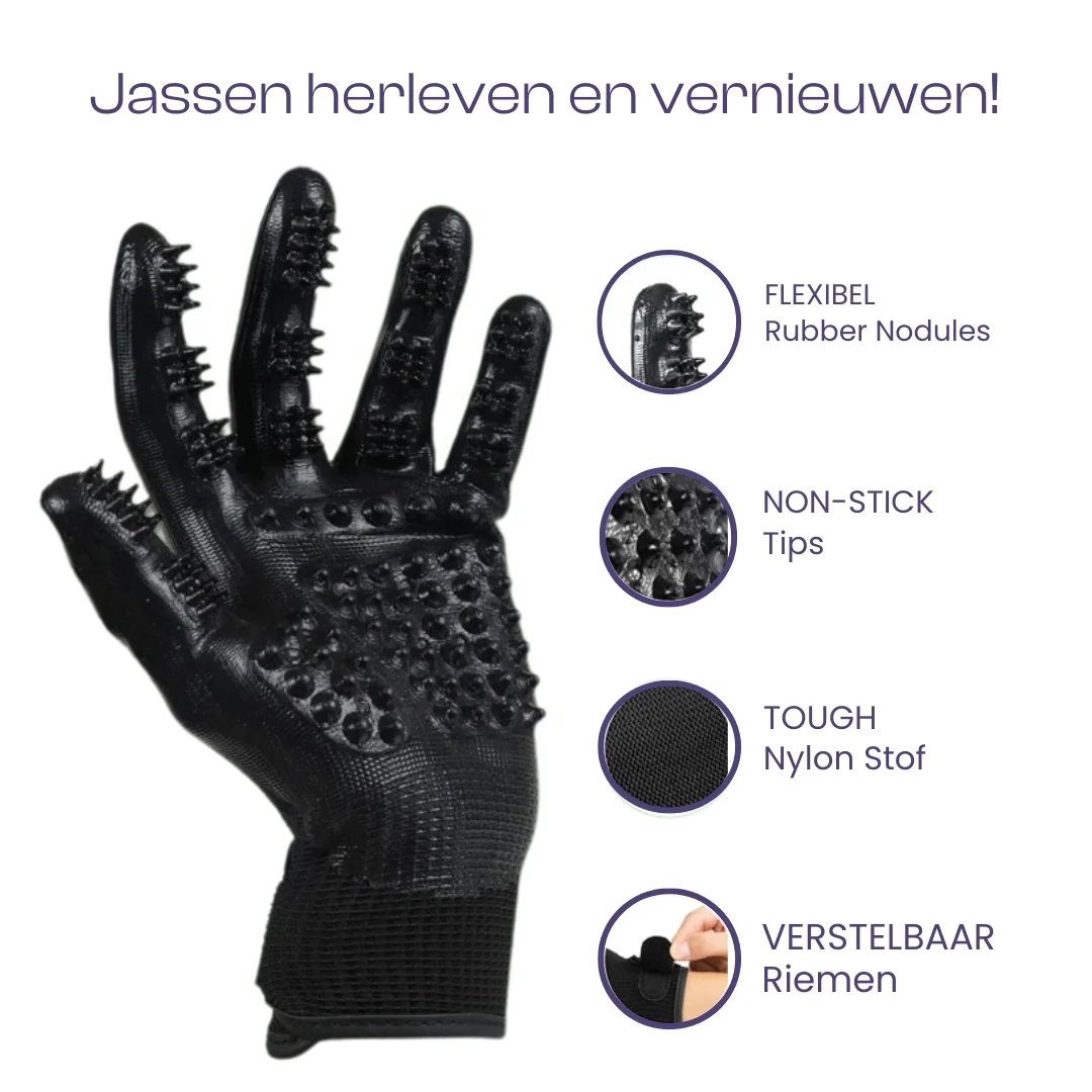 Verharingshandschoenen Huisdieren Efficiënte Ontharing Comfortabele Massage Veelzijdig Rubber Gemakkelijk Schoon te Maken - Afbeelding 5