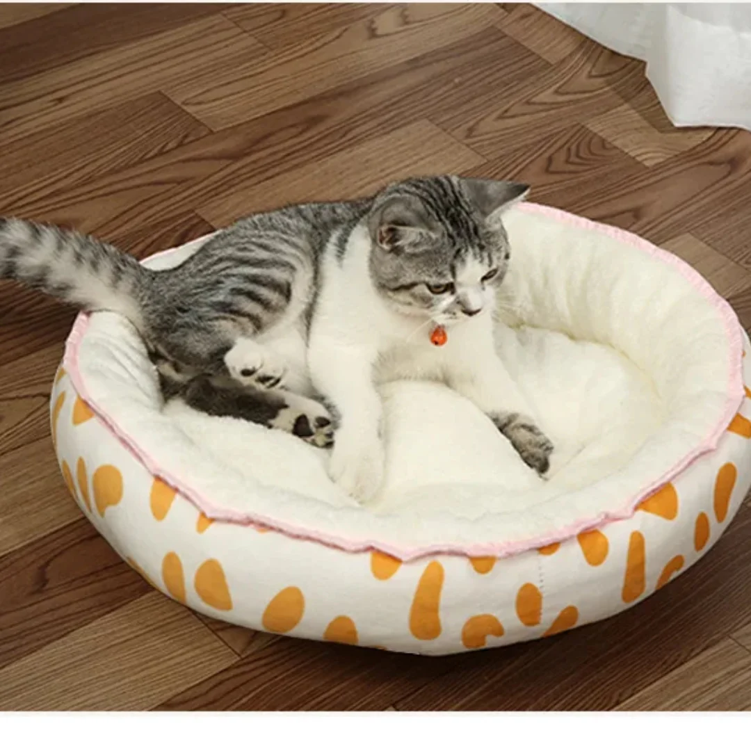 Zacht Hondenbed Rond Fleece - Afbeelding 4