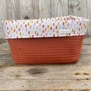 Commodemandje Roze Verfstrepen Terracotta