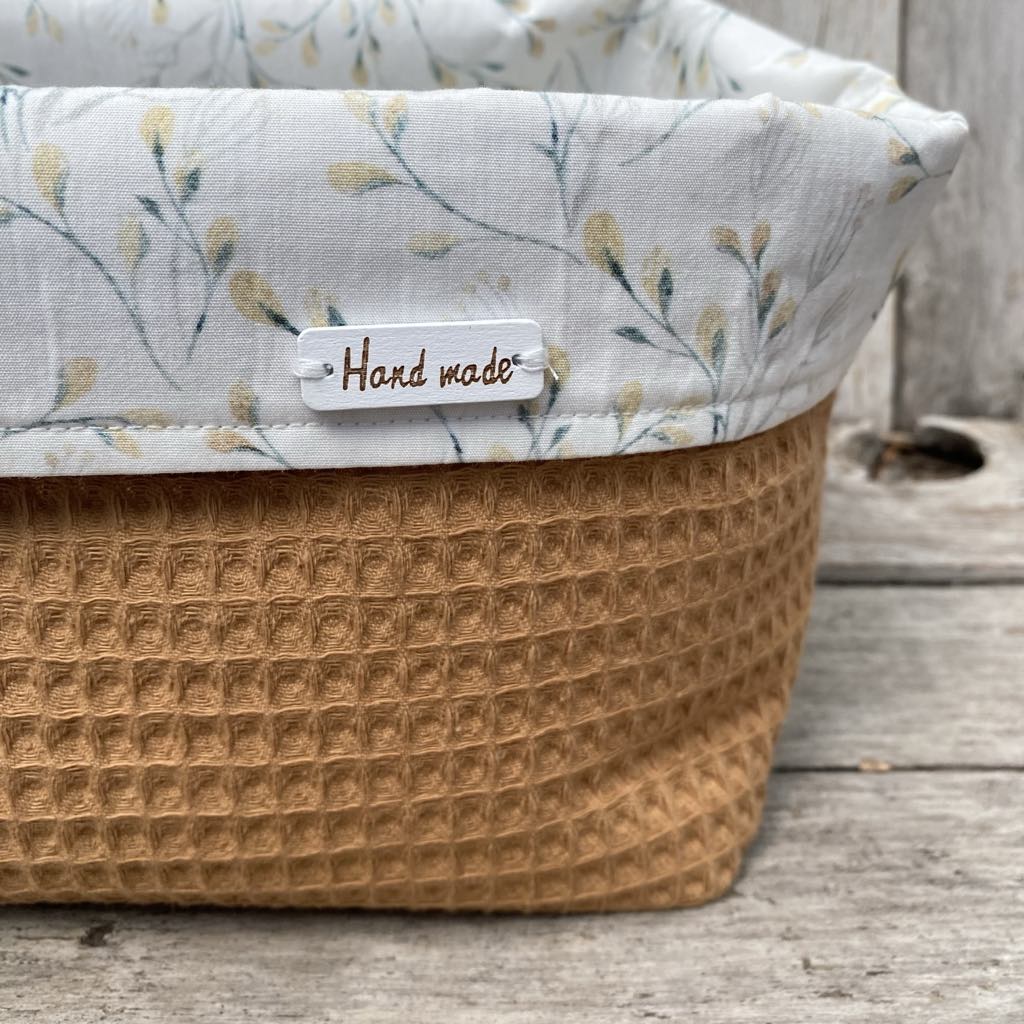 Commodemandje Wilgenbladeren Camel - Afbeelding 4