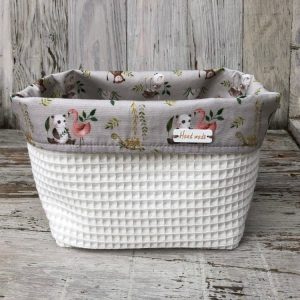 Commodemandje Flamingo Pandaberen Off White