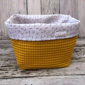 Commodemandje Mini Stippen Okergeel