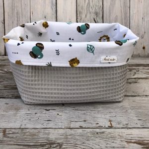 Commodemandje Olifant Leeuw Lichtgrijs