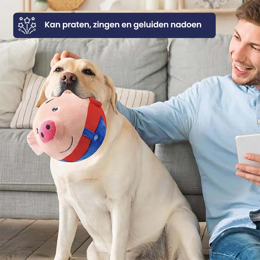 Interactief Hondenspeelgoed, Springend Varken - Afbeelding 5