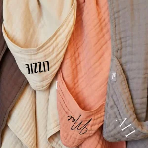 Jollein | hydrofiele badcape met naam