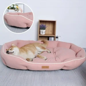 Wasbaar Anti-Kras Hondenbed van Duurzaam Imitatie Deerskin Velvet Slijtvast en Hygiënisch