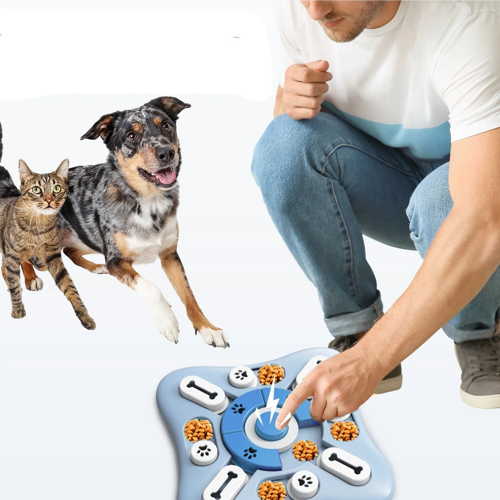 Langzaam-voedende Hondenspeelstation - Afbeelding 4