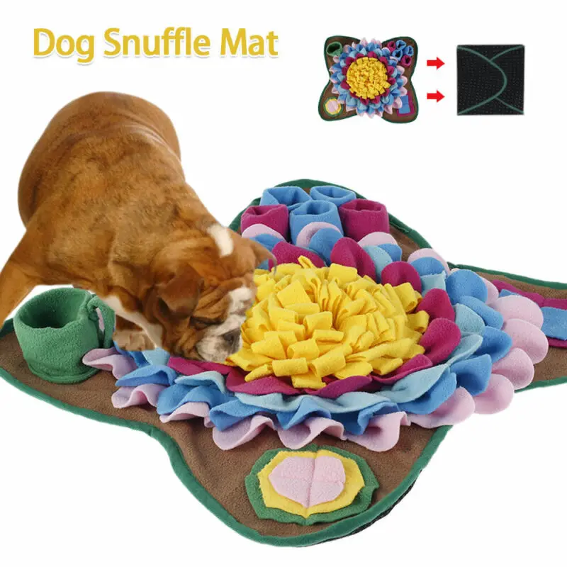 Snuffelmat voor honden Interactieve pluche Slow Feeder Machinewasbaar met draagbaar ontwerp - Afbeelding 4