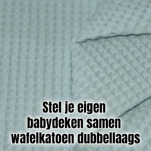 Stel je eigen babydeken samen – wafelkatoen dubbellaags