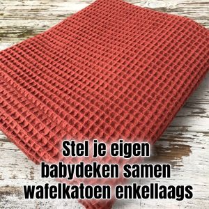 Stel je eigen babydeken samen – wafelkatoen enkellaags