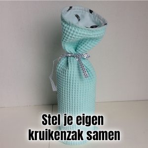 Kruikenzak Zelf Samenstellen – Wafelstof + Katoen Print