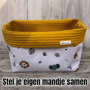 Commodemandje zelf samenstellen wafel binnenkant