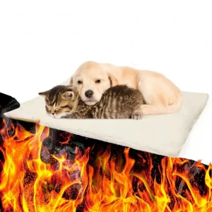 Zelfverwarmende Huisdierendeken Ultiem Comfort Koraal Kasjmier Behaaglijk Warm Voor Kleine en Middelgrote Huisdieren