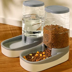 Automatische Voederset voor Honden 5L Met Zwaartekracht Waterdispenser en Voederbak