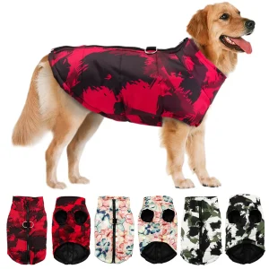 Luxe Warme Winterjas Voor Honden Camouflage